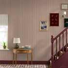 145381 Decorative Stripe Pink Wallpaper by Joules