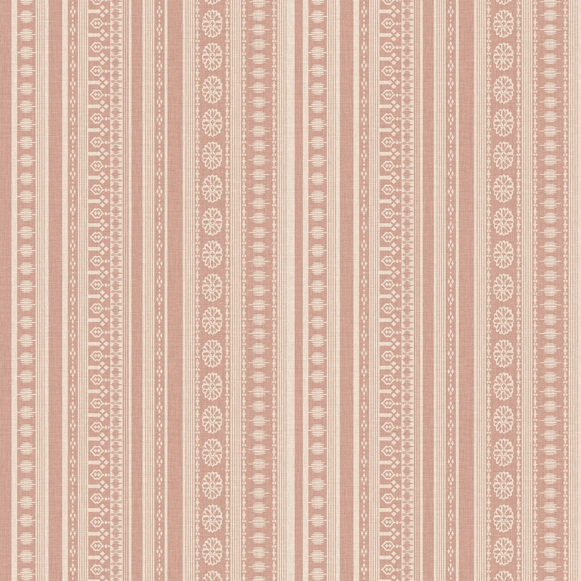 145381 Decorative Stripe Pink Wallpaper by Joules