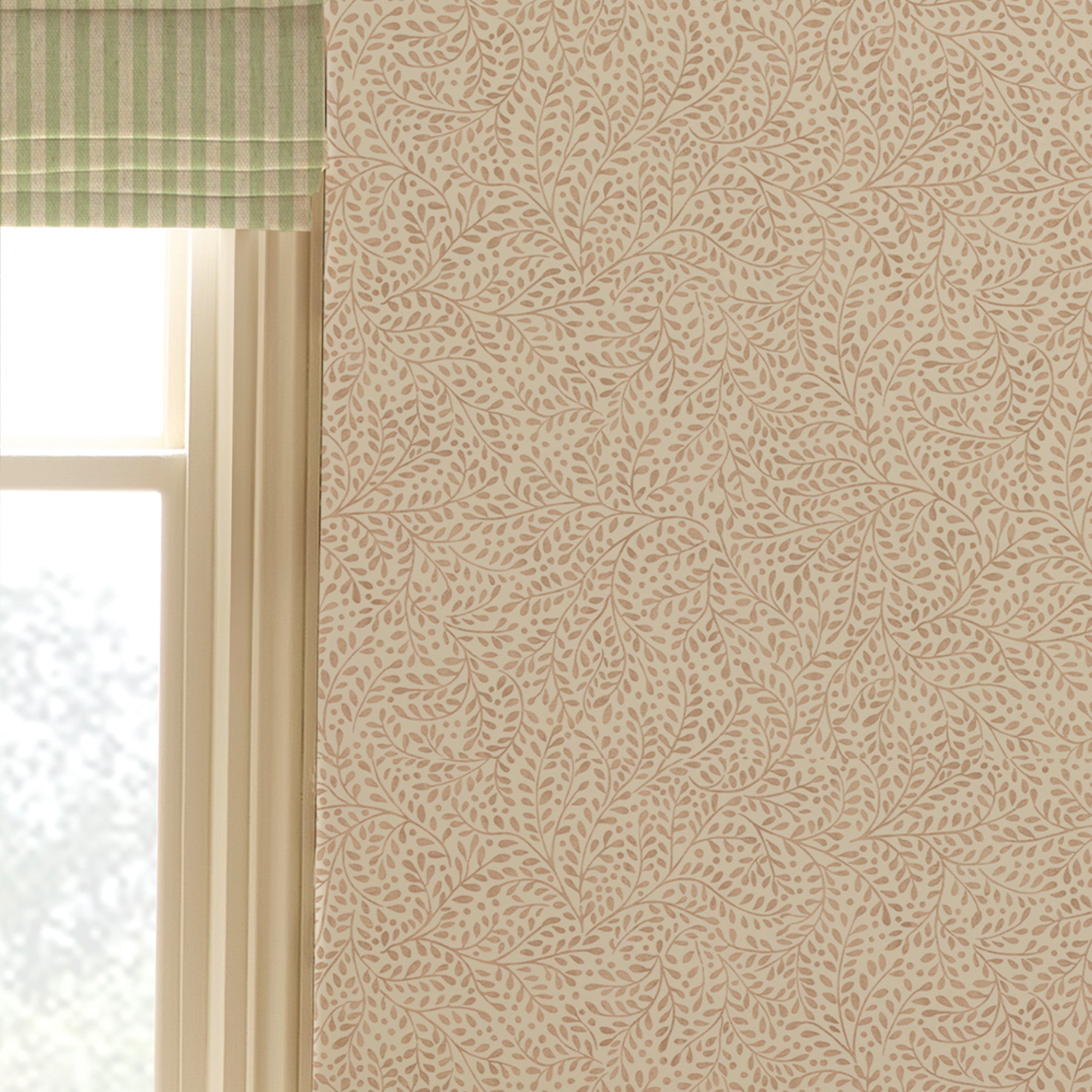 145382 Willow Leaf Pink Wallpaper by Joules