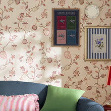 145386 Tree Of Life Floral RED & PINK Wallpaper by Joules