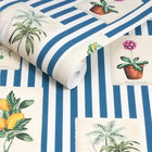 145389 Gallery Wall Stripe Blue Wallpaper by Joules