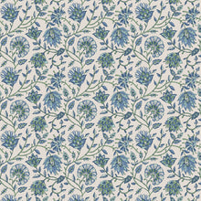 145394 Trailing Indienne Floral Blue & Green Wallpaper by Joules