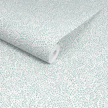 145397 Willow Leaf Duck Egg Blue Wallpaper by Joules
