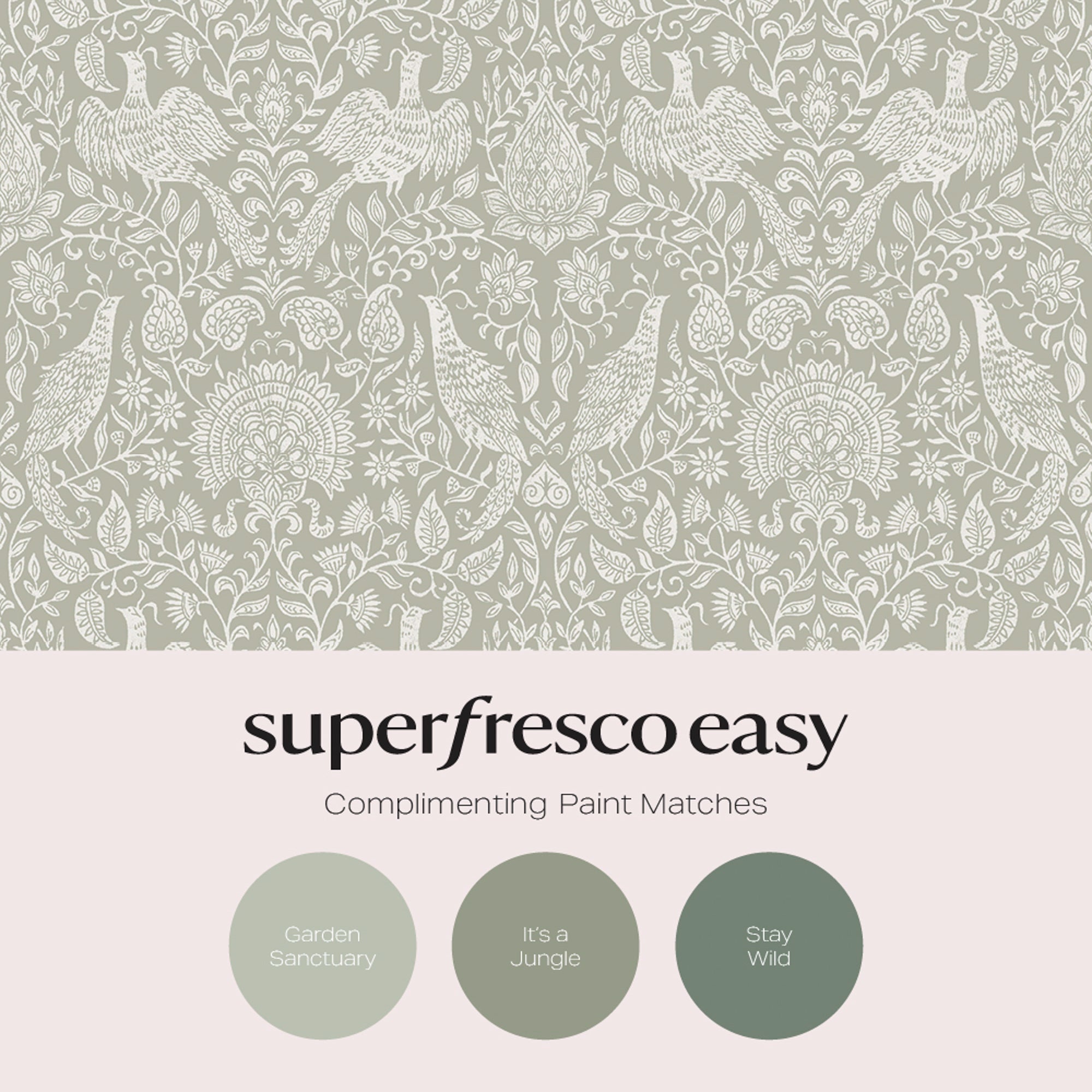 145461 Wren Sage Haven Bloom Wallpaper by Superfresco Easy