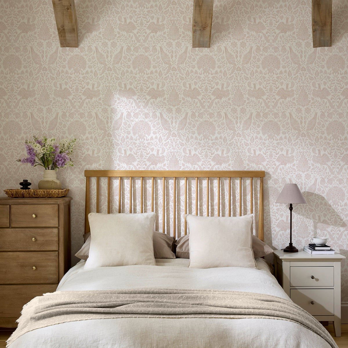145462 Wren Pink Haven Bloom Wallpaper by Superfresco Easy
