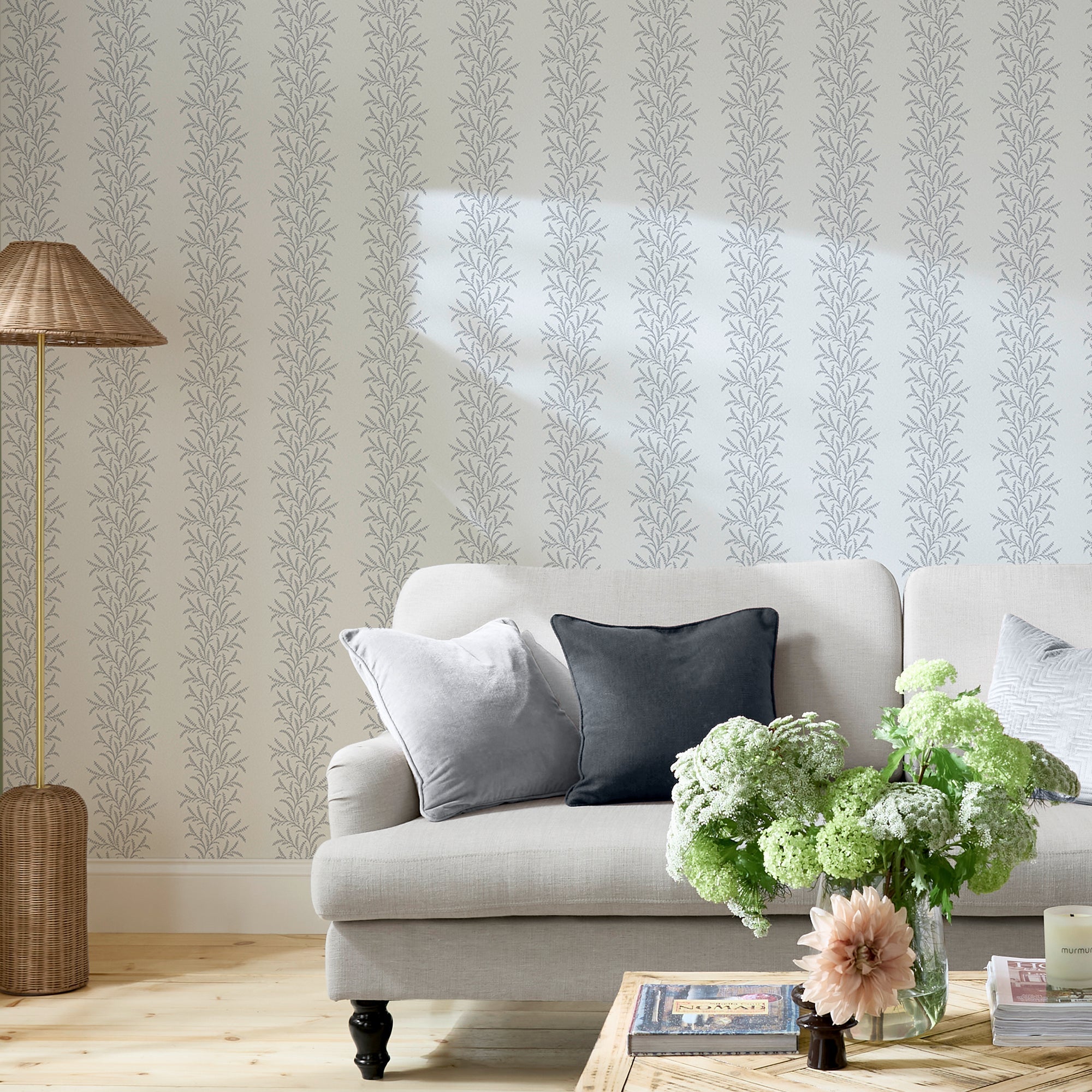 145471 Indie Blue Haven Bloom Wallpaper by Superfresco Easy