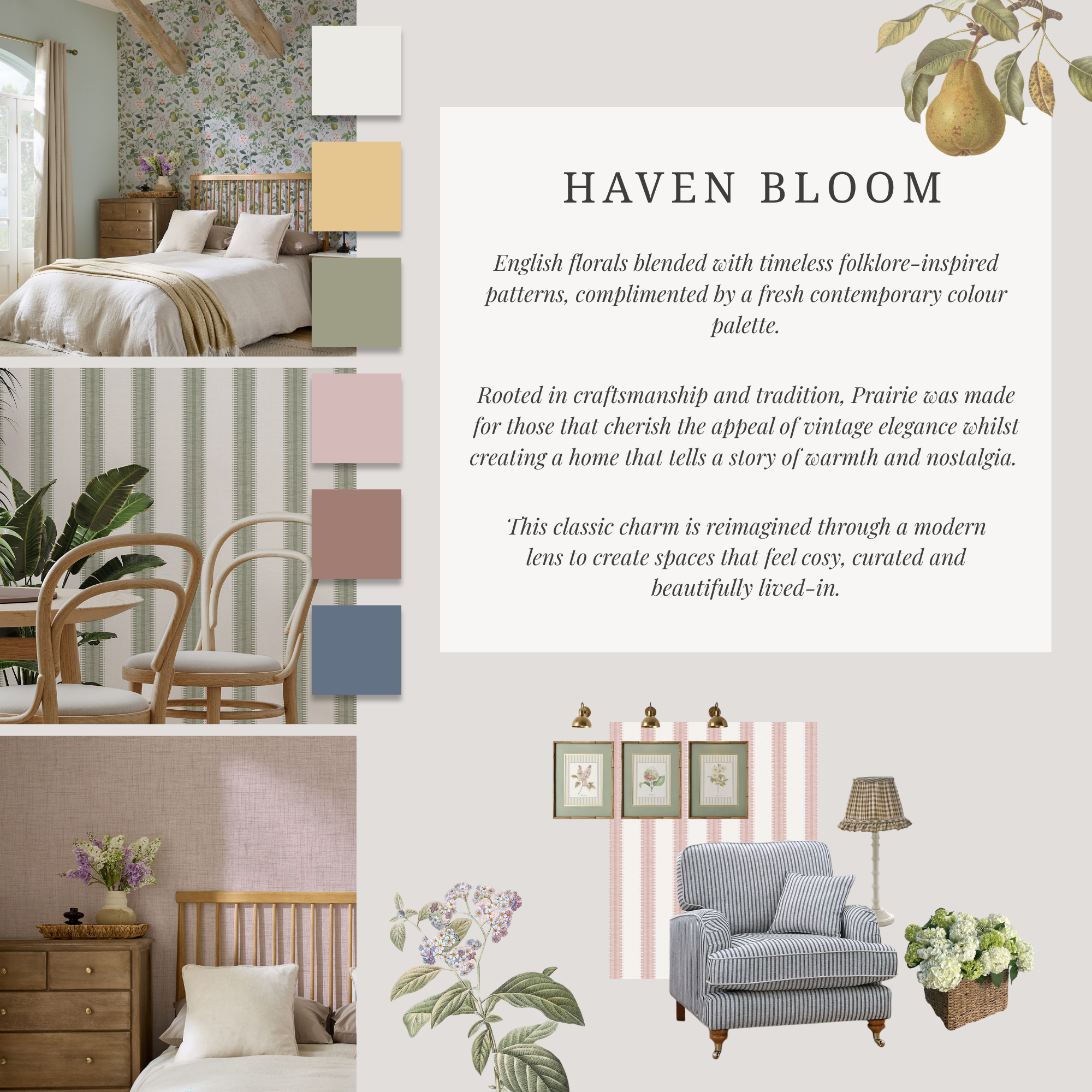 145474 Indie Stone Haven Bloom Wallpaper by Superfresco Easy