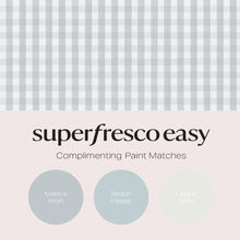 145475 Hattie Gingham Duckegg Haven Bloom Wallpaper by Superfresco Easy
