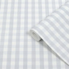 145475 Hattie Gingham Duckegg Haven Bloom Wallpaper by Superfresco Easy