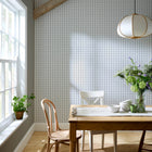 145475 Hattie Gingham Duckegg Haven Bloom Wallpaper by Superfresco Easy