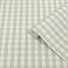 145476 Hattie Gingham Sage Haven Bloom Wallpaper by Superfresco Easy