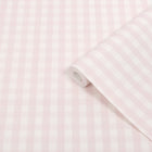 145477 Hattie Gingham Pink Haven Bloom Wallpaper by Superfresco Easy