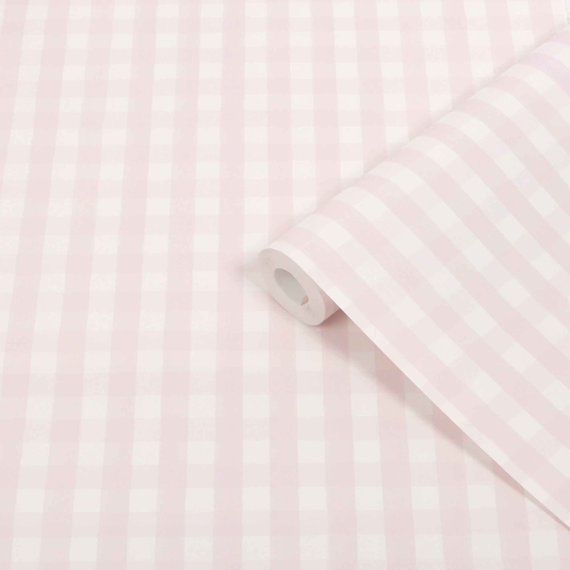 145477 Hattie Gingham Pink Haven Bloom Wallpaper by Superfresco Easy