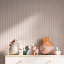 145477 Hattie Gingham Pink Haven Bloom Wallpaper by Superfresco Easy