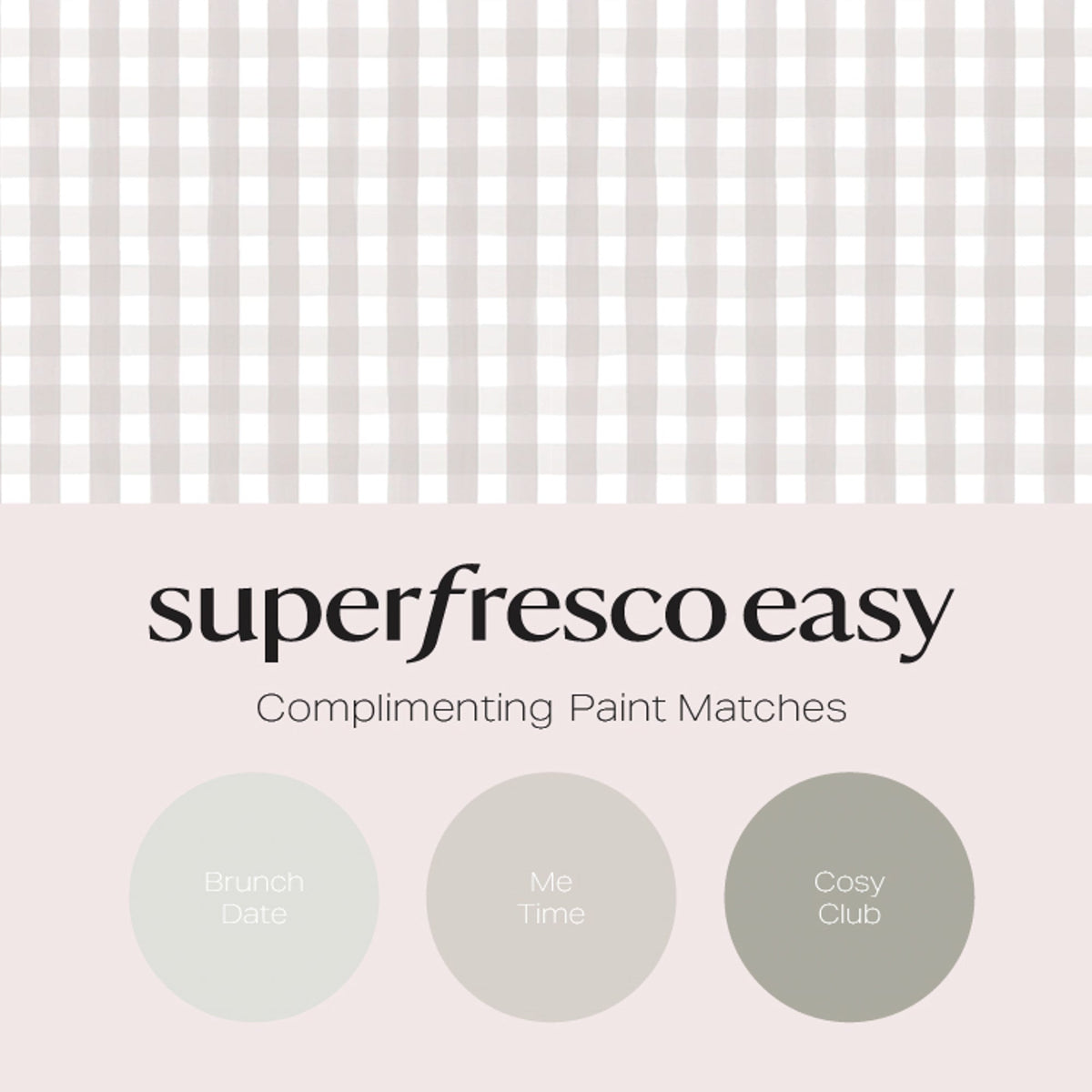 145478 Hattie Gingham Stone Haven Bloom Wallpaper by Superfresco Easy