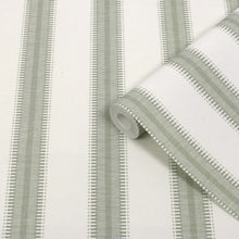 145480 Sonnet Stripe Sage Haven Bloom Wallpaper by Superfresco Easy