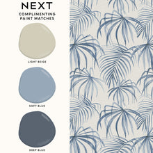 145492 Palm Print Cream Wallpaper by Next