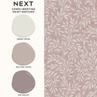 145595 Ditsy Leaf Blush Wallpaper by Next
