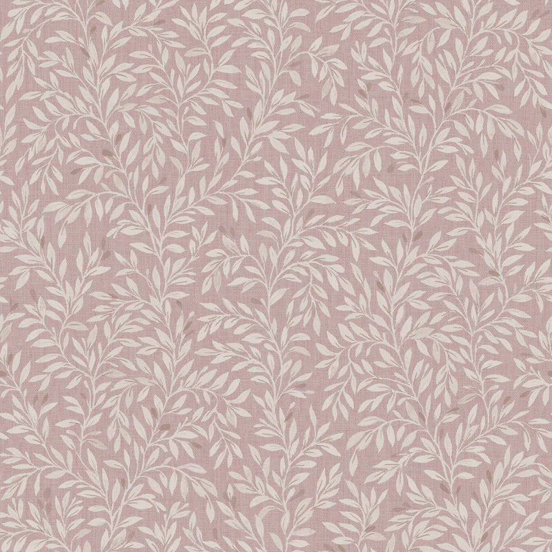145595 Ditsy Leaf Blush Wallpaper by Next