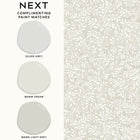 145596 Ditsy Leaf Ivory Wallpaper by Next