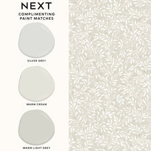 145596 Ditsy Leaf Ivory Wallpaper by Next