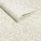 145596 Ditsy Leaf Ivory Wallpaper by Next