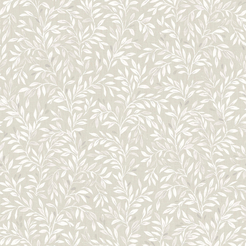 145596 Ditsy Leaf Ivory Wallpaper by Next