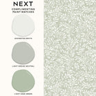 145597 Ditsy Leaf Sage Wallpaper by Next