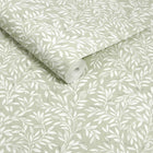 145597 Ditsy Leaf Sage Wallpaper by Next