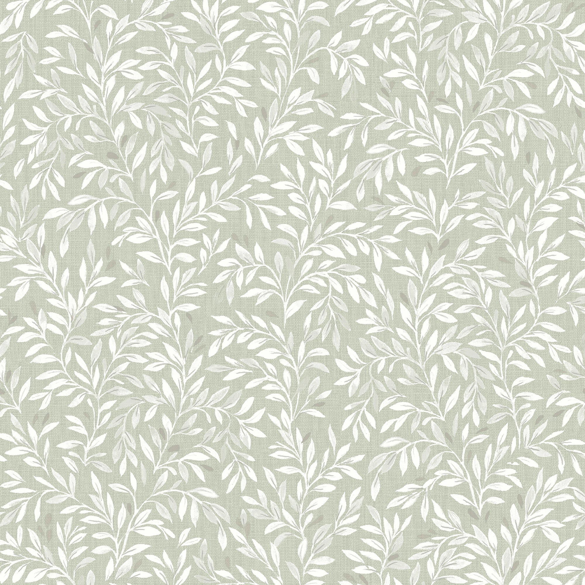 145597 Ditsy Leaf Sage Wallpaper by Next