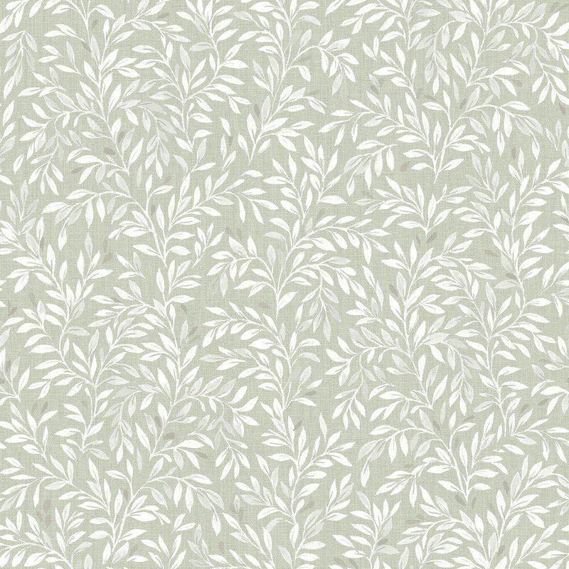 145597 Ditsy Leaf Sage Wallpaper by Next