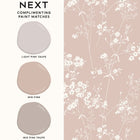 145598 Country Leaves Blush Wallpaper by Next