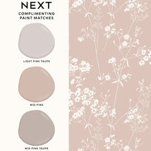 145598 Country Leaves Blush Wallpaper by Next