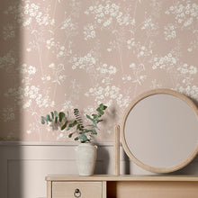 145598 Country Leaves Blush Wallpaper by Next