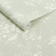 145600 Country Leaves Sage Wallpaper by Next