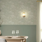 145600 Country Leaves Sage Wallpaper by Next