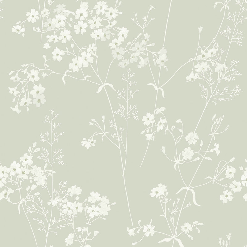 145600 Country Leaves Sage Wallpaper by Next