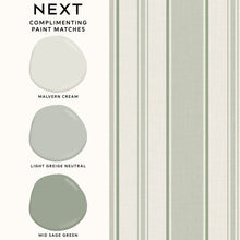 145601 Country Stripe Sage Wallpaper by Next