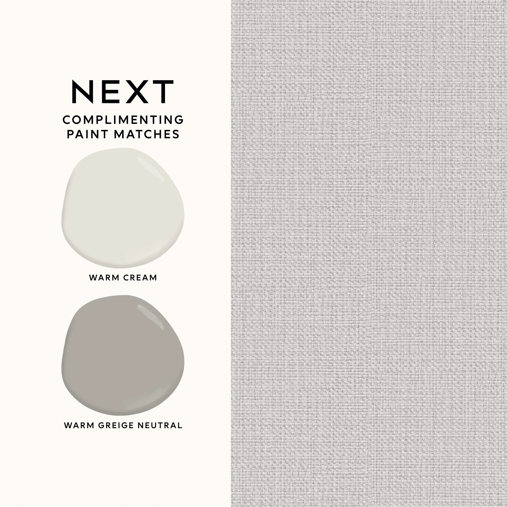 145605 Linen Weave Ivory Wallpaper by Next