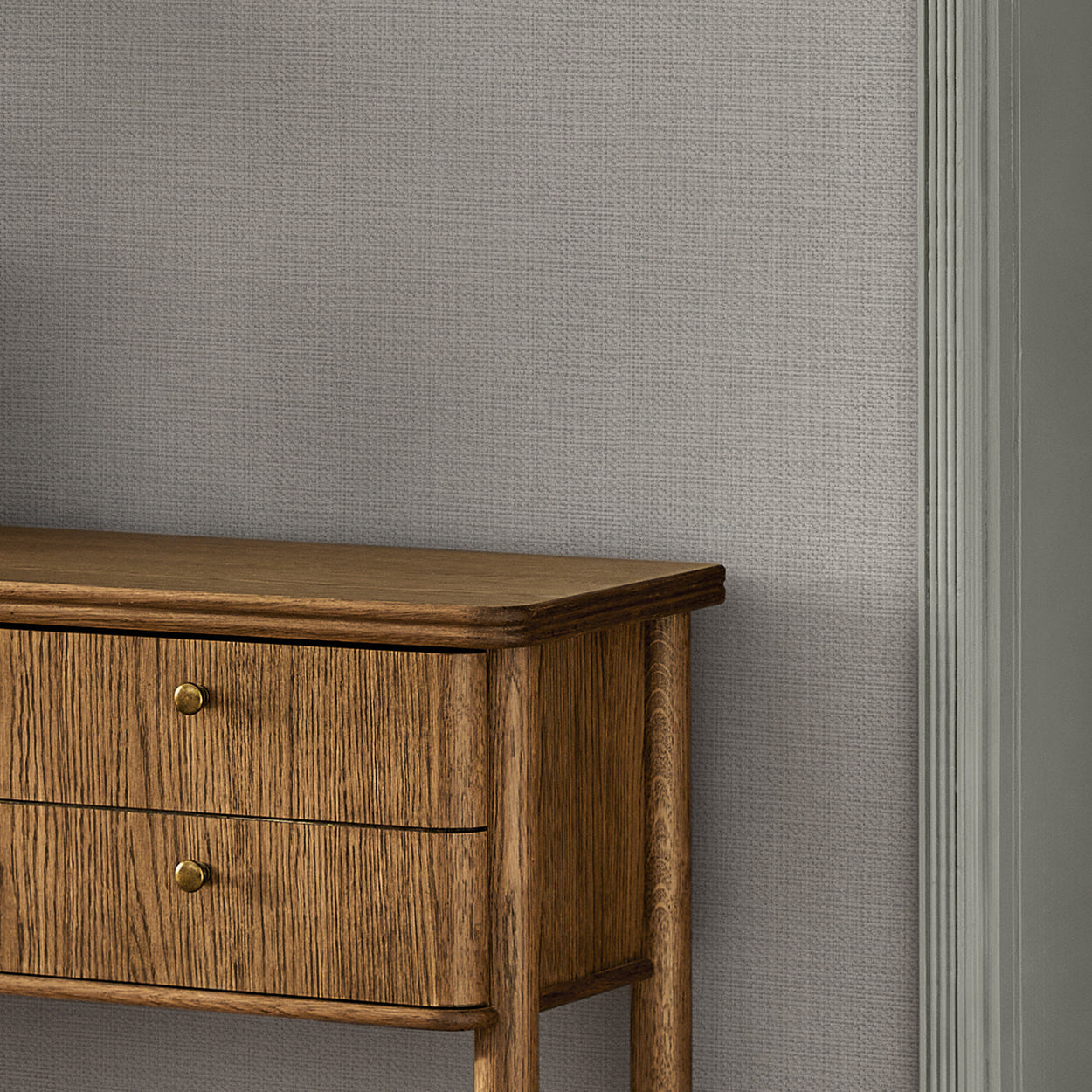 145605 Linen Weave Ivory Wallpaper by Next