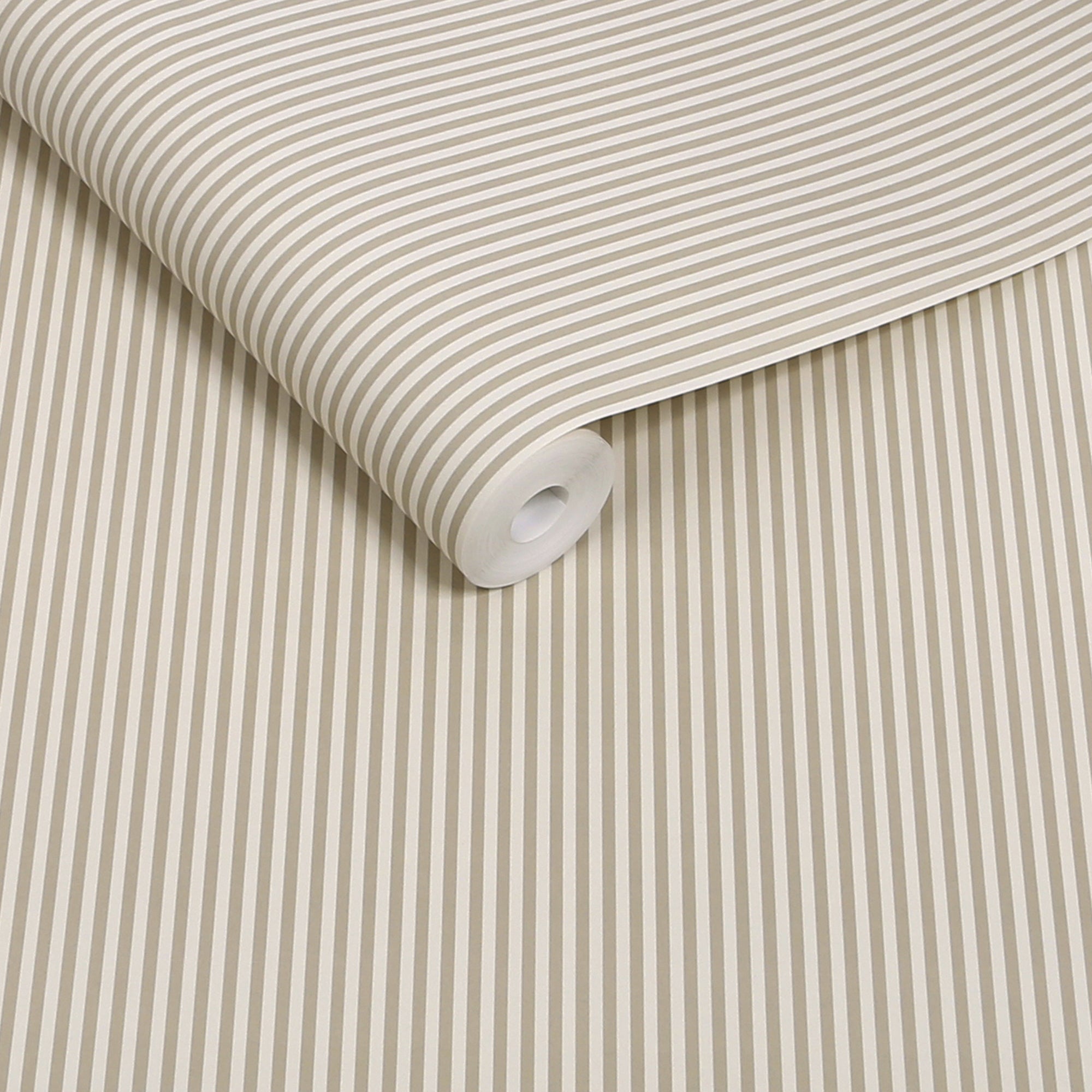 145606 Ticking Stripe Natural Wallpaper by Next