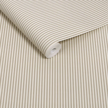 145606 Ticking Stripe Natural Wallpaper by Next
