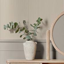 145606 Ticking Stripe Natural Wallpaper by Next