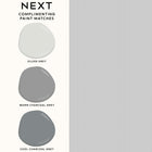 145607 Ticking Stripe Soft Grey Wallpaper by Next