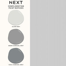 145607 Ticking Stripe Soft Grey Wallpaper by Next