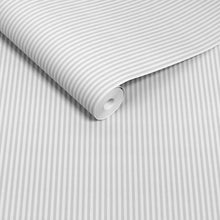 145607 Ticking Stripe Soft Grey Wallpaper by Next
