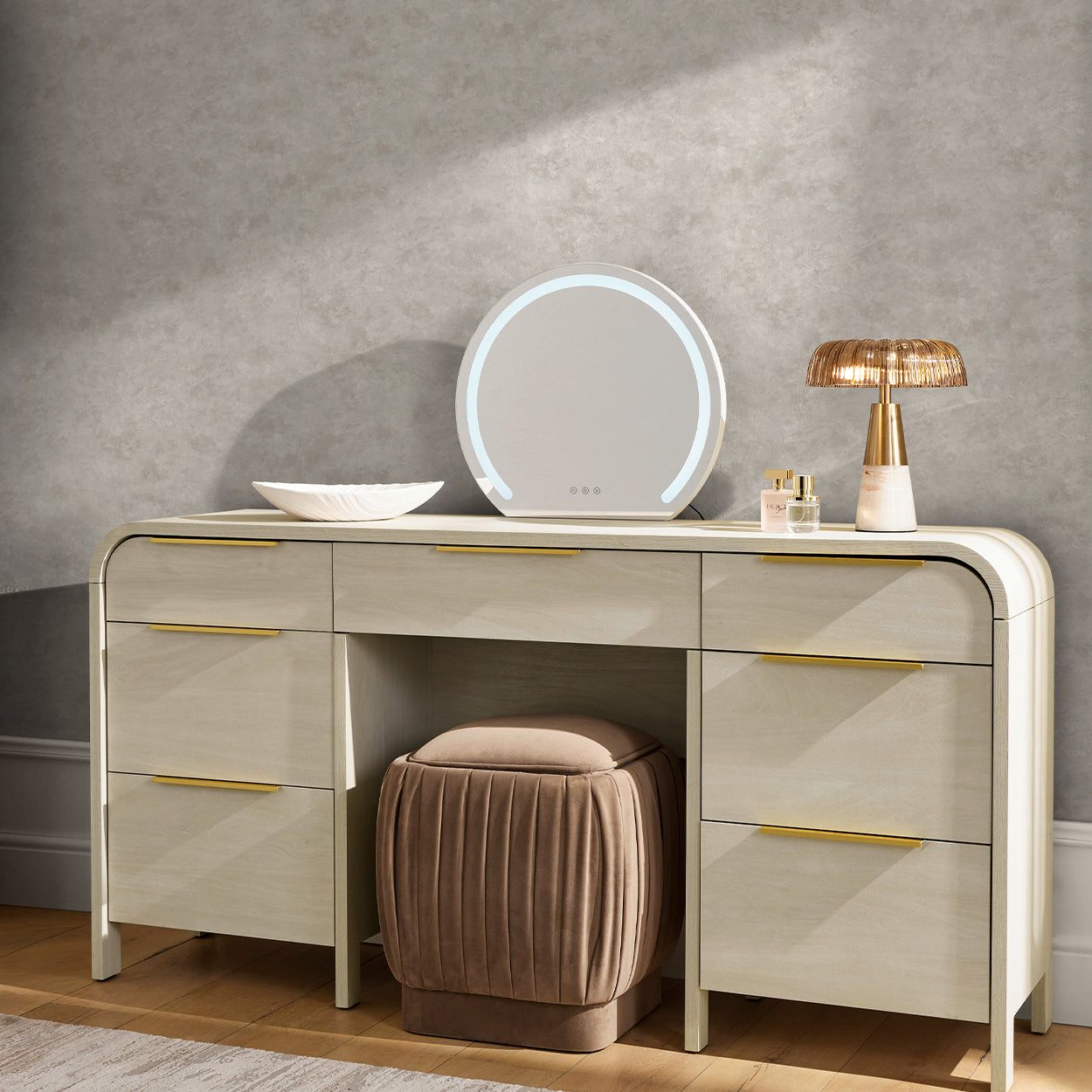 145609 Microcement Ivory Wallpaper by Next