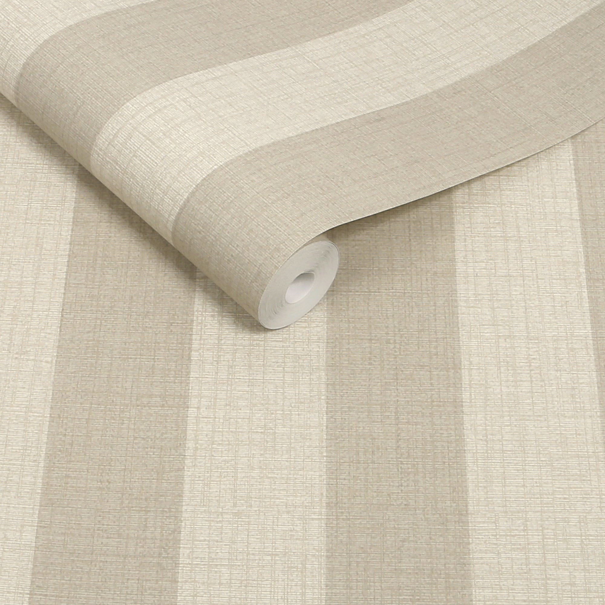 145610 Linen Stripe Warm Wallpaper by Next