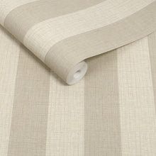 145610 Linen Stripe Warm Wallpaper by Next