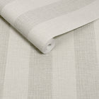 145611 Linen Stripe Natural Wallpaper by Next